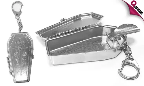 Coffin-Shaped Ashtray Key Chain!